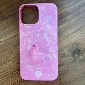 iPhone 12/13 Pro Max Pink Opal Loopy Case